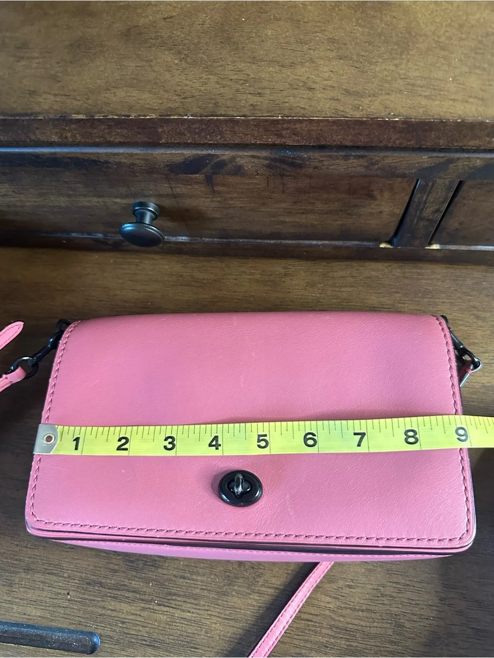 Coach 1941 Dinky Dahlia Pink Crossbody Clutch Bag